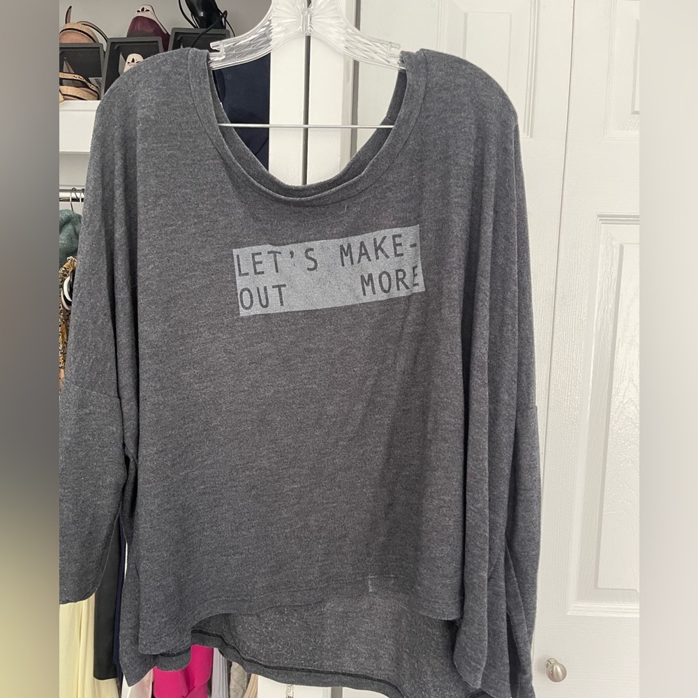 Let’s make out more sweater, size M!